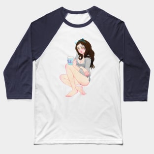 Kitty-3 Baseball T-Shirt